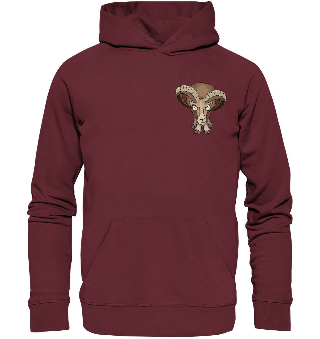 Bockiges Mufflon Widder Schafbock - Organic Hoodie
