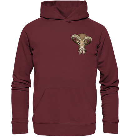 Bockiges Mufflon Widder Schafbock - Organic Hoodie