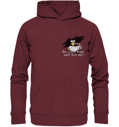 Der frühe Vogel kann mich mal | Kaffee Rabe - Organic Hoodie