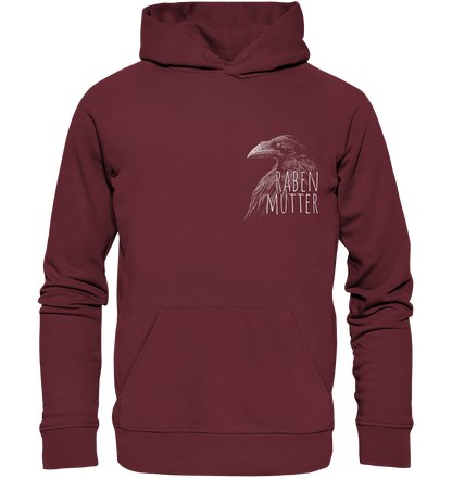 Rabenmutter schwarze Krähe Rabe - Organic Hoodie