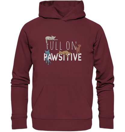 Full On Pawsitive! Gechillte Katzen - Organic Hoodie