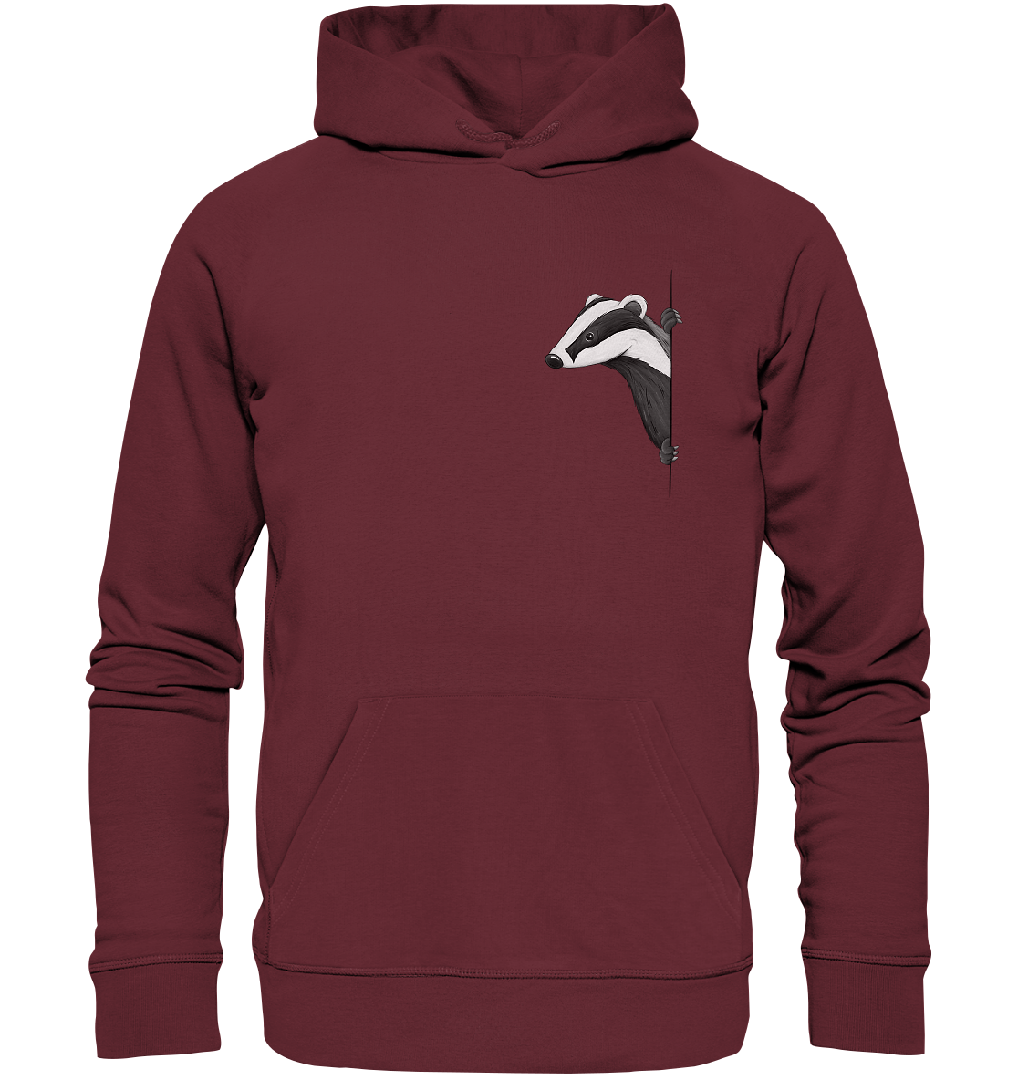 Lässiger Dachs Meister Grimbart - Organic Hoodie