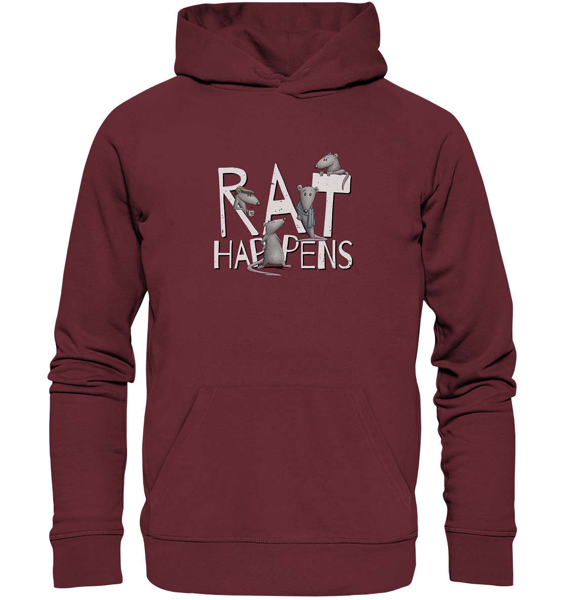 Rat Happens Ratten - Organic Hoodie