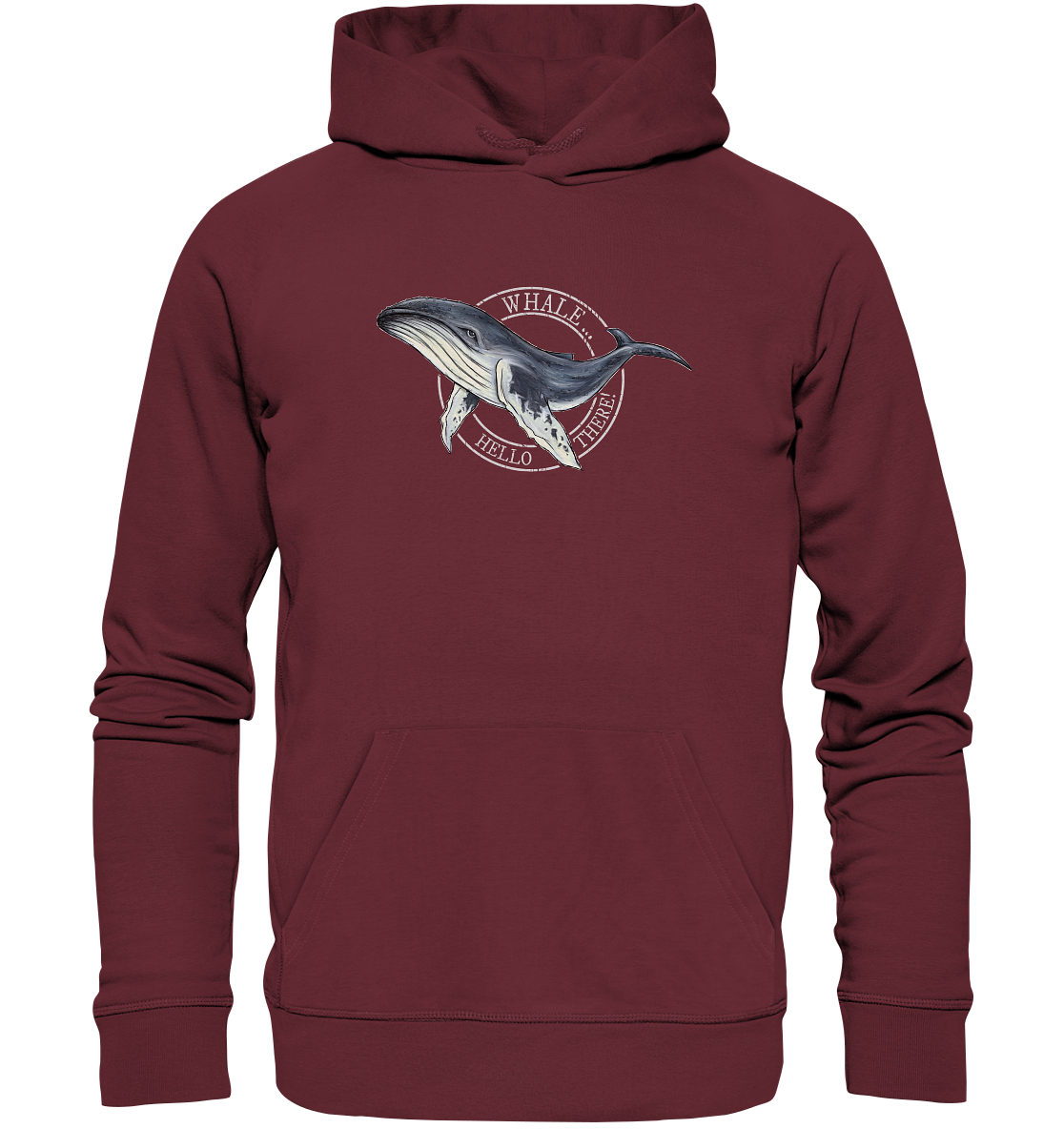 Whale, Hello There | Buckelwal - Organic Hoodie