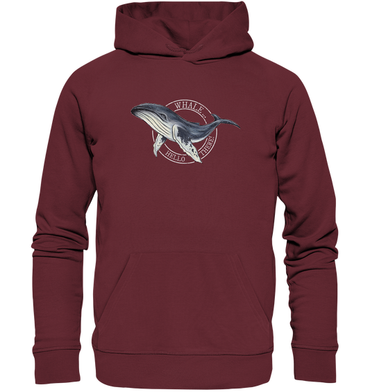 Whale, Hello There | Buckelwal - Organic Hoodie