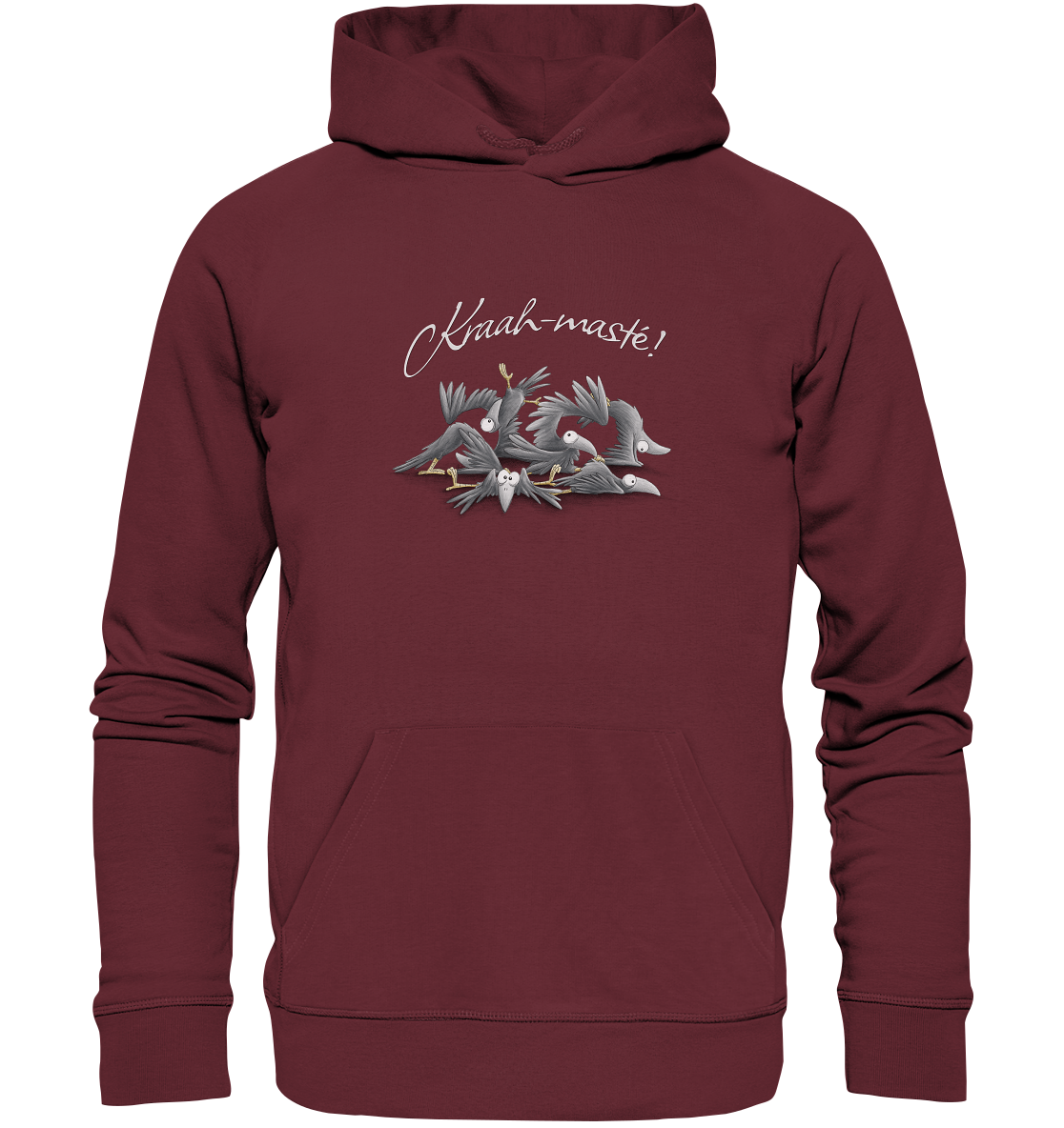 Kraah-masté! Yoga Raben Krähen - Organic Hoodie