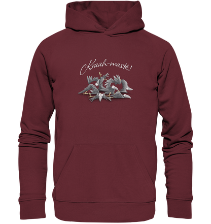 Kraah-masté! Yoga Raben Krähen - Organic Hoodie