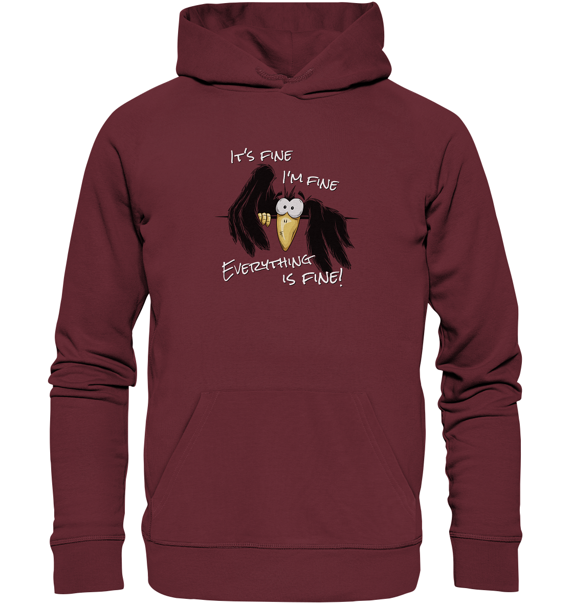 I’m Fine Rabe | Alles Gut Krähe - Organic Hoodie
