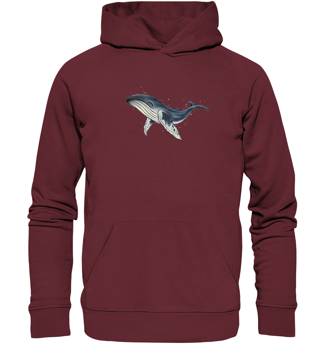 Tiefsee Ozean-Riese Buckelwal - Organic Hoodie