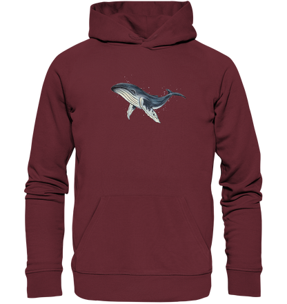 Tiefsee Ozean-Riese Buckelwal - Organic Hoodie