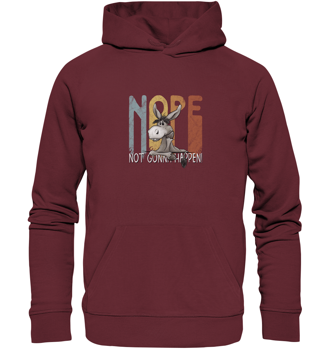 Nope | bockiger Esel - Organic Hoodie