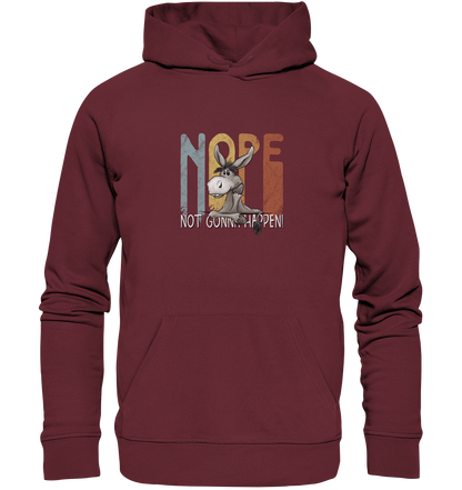 Nope | bockiger Esel - Organic Hoodie