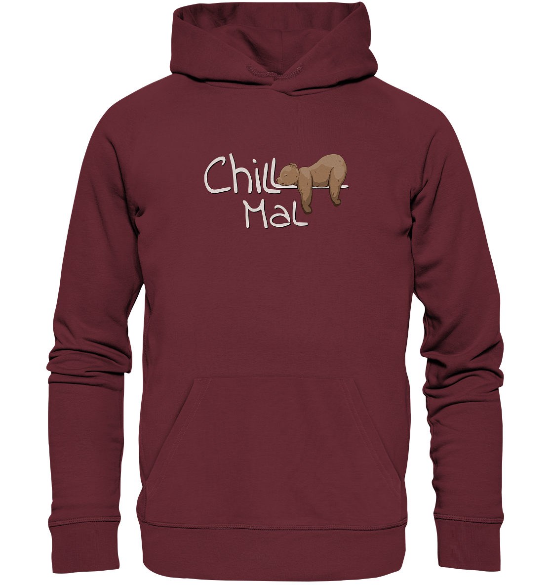 Chill Mal schläfriger Braunbär - Organic Hoodie