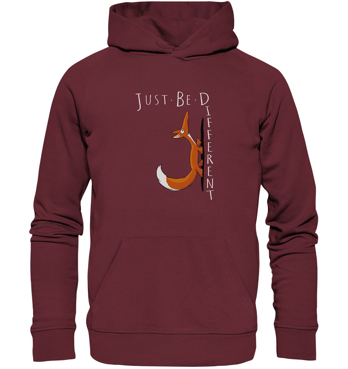 Just Be Different | Sei Anders, kleiner Fuchs - Organic Hoodie
