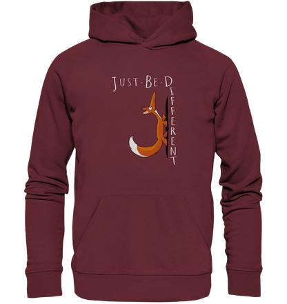 Just Be Different | Sei Anders, kleiner Fuchs - Organic Hoodie