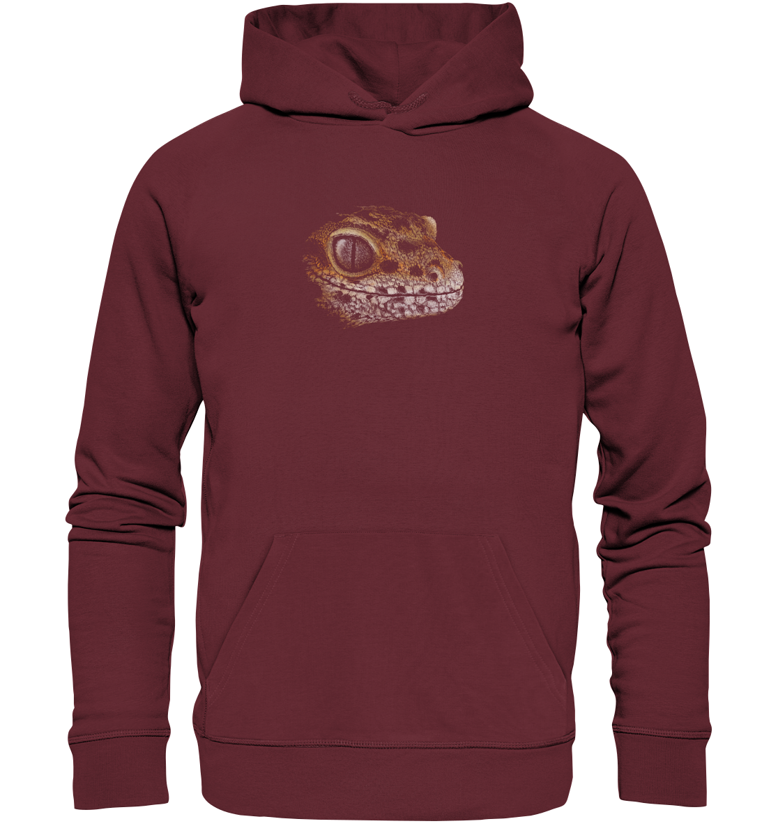 Leopard Gecko Skizze Kritzelkunst - Organic Hoodie