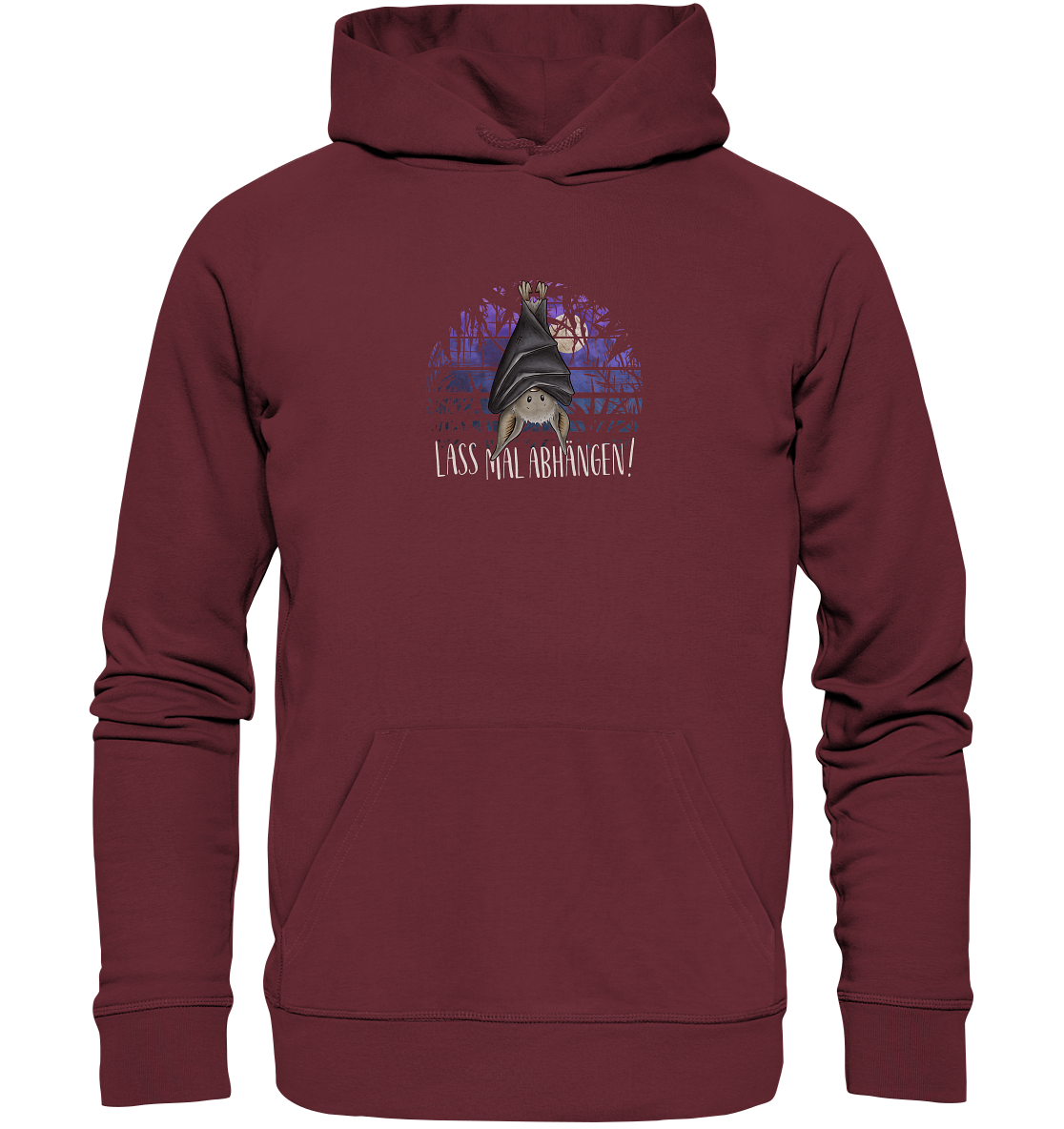 Lass mal abhängen Fledermaus - Organic Hoodie