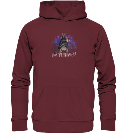 Lass mal abhängen Fledermaus - Organic Hoodie