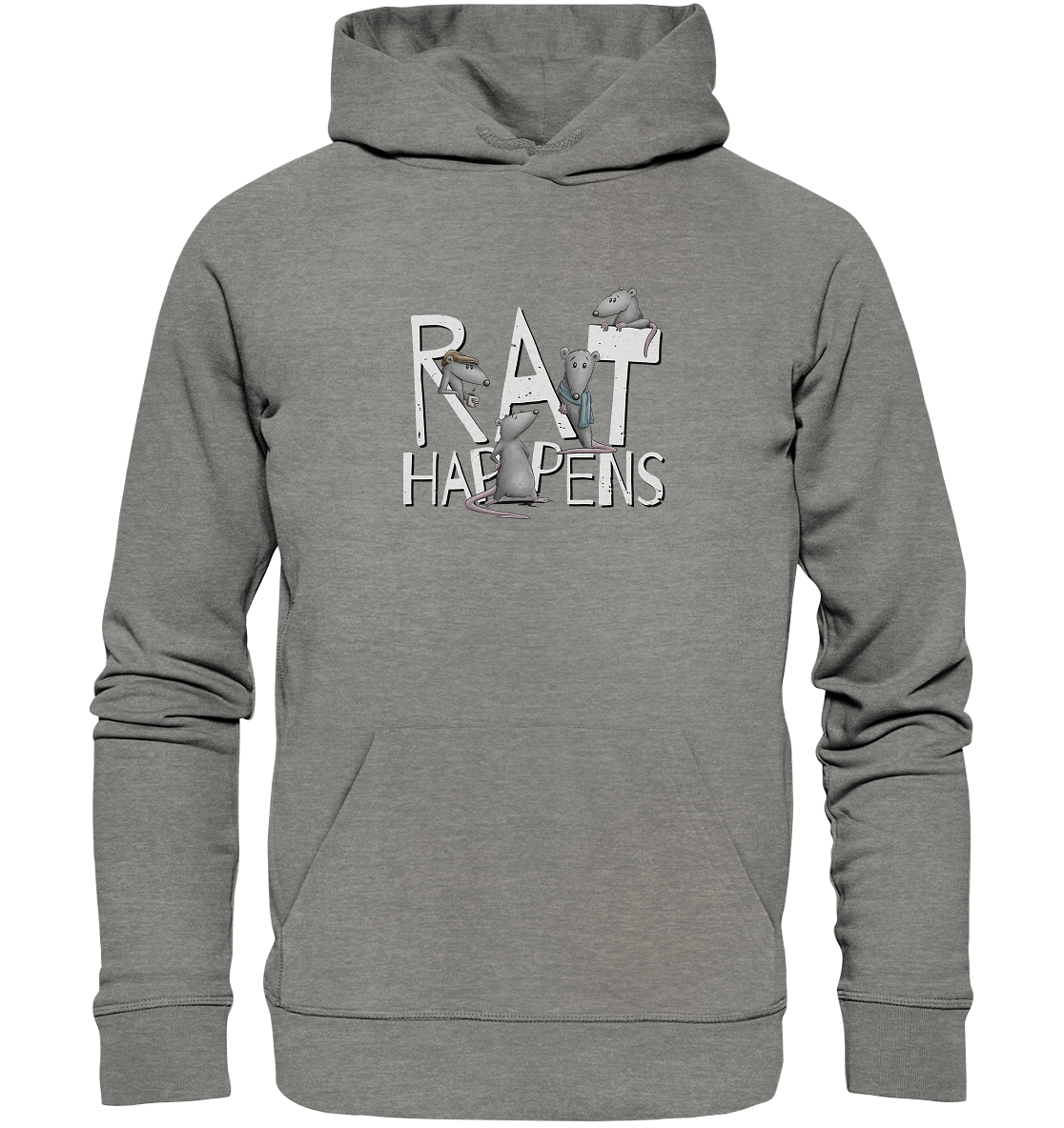Rat Happens Ratten - Organic Hoodie