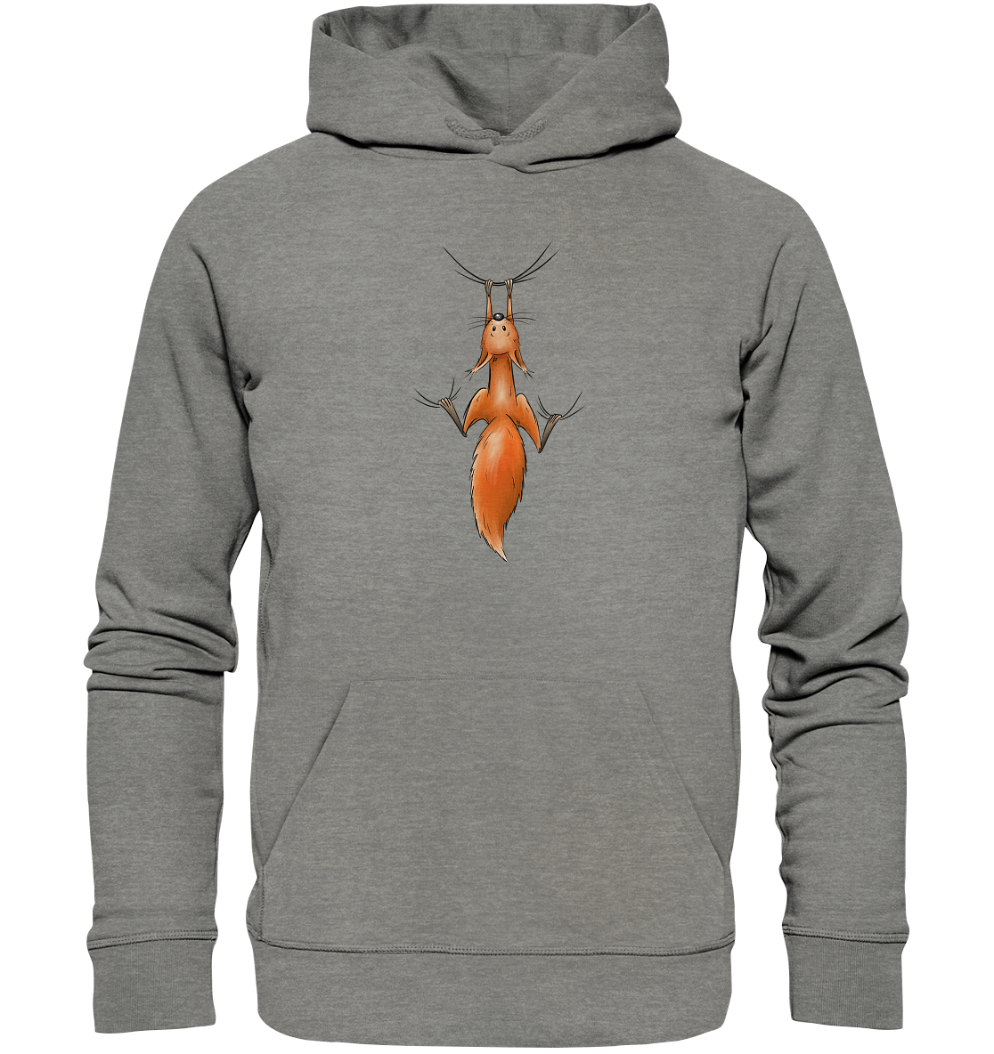 Rotes Eichhörnchen hängt ab - Organic Hoodie