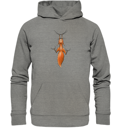 Rotes Eichhörnchen hängt ab - Organic Hoodie