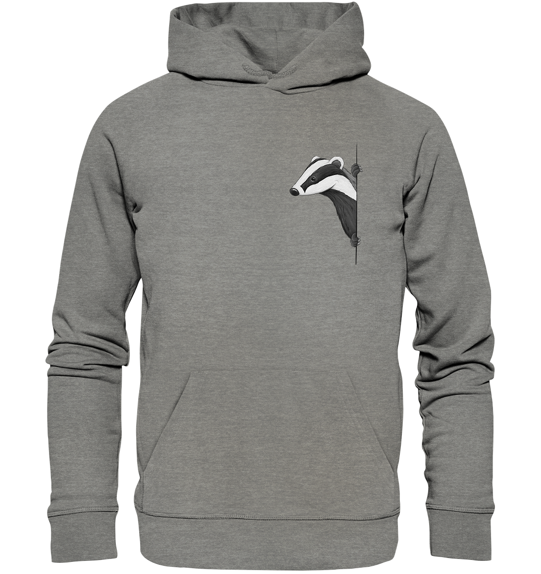 Lässiger Dachs Meister Grimbart - Organic Hoodie
