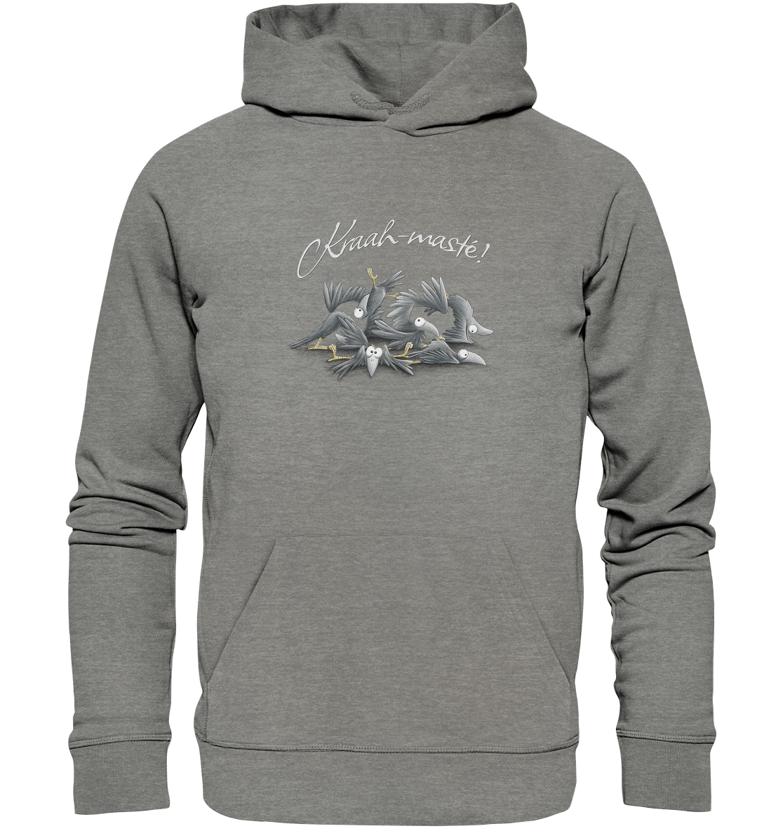 Kraah-masté! Yoga Raben Krähen - Organic Hoodie