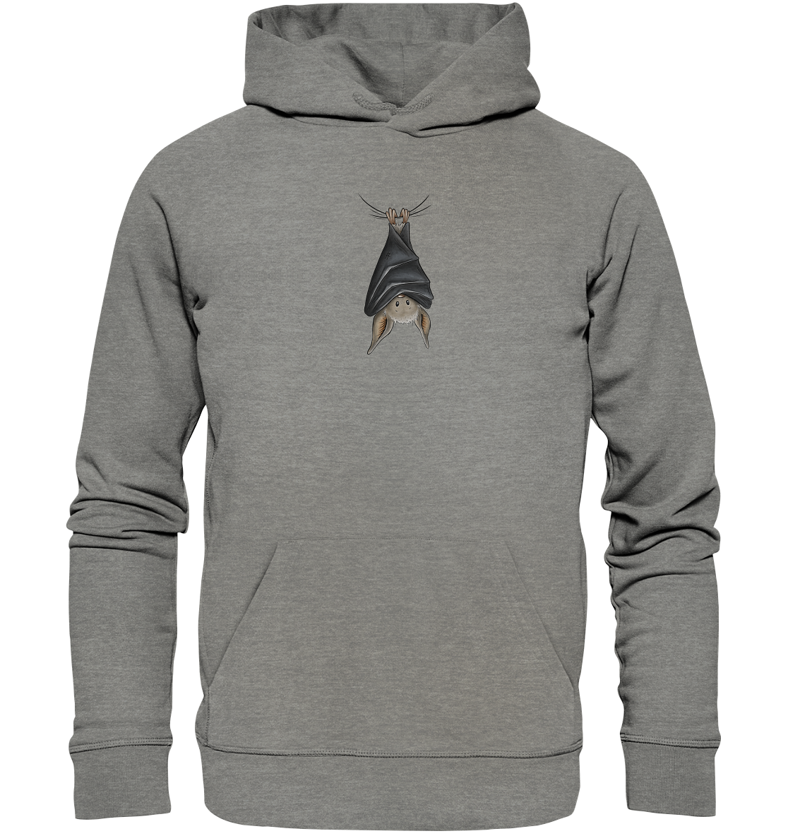 Lustig chillende Fledermaus - Organic Hoodie