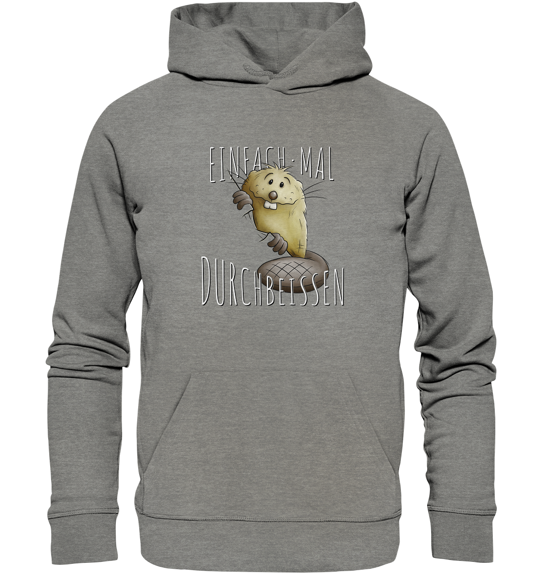 Einfach mal Durchbeissen Biber - Organic Hoodie