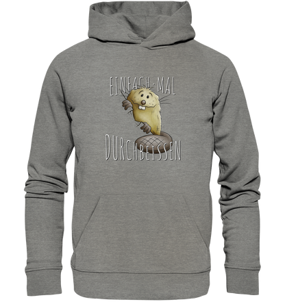 Einfach mal Durchbeissen Biber - Organic Hoodie