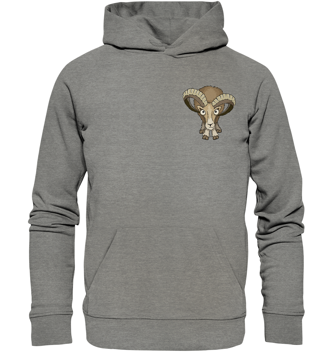 Bockiges Mufflon Widder Schafbock - Organic Hoodie