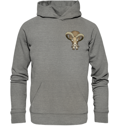Bockiges Mufflon Widder Schafbock - Organic Hoodie