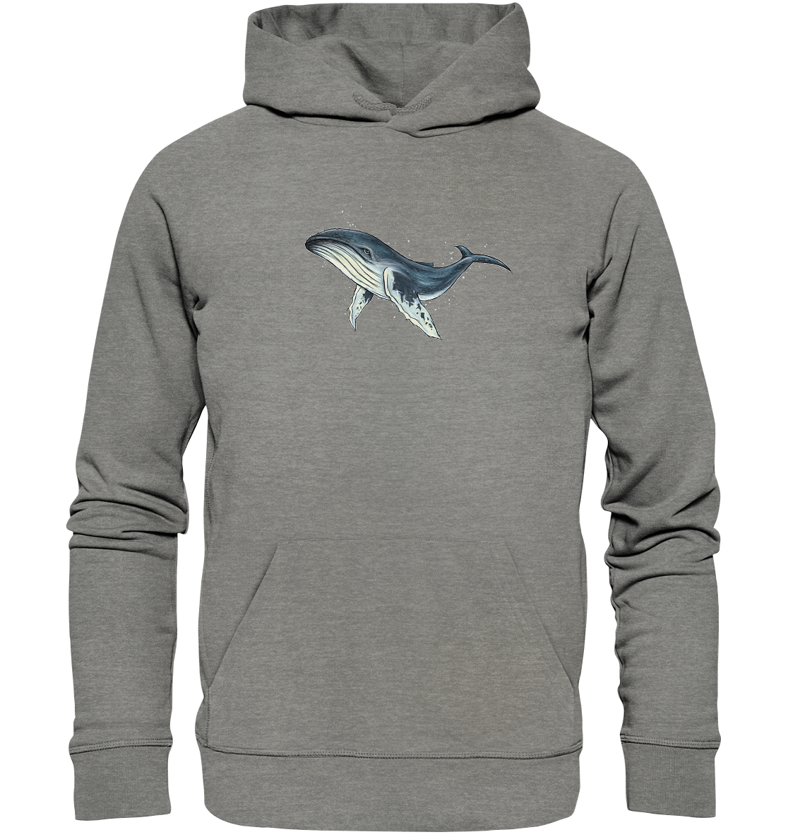 Tiefsee Ozean-Riese Buckelwal - Organic Hoodie