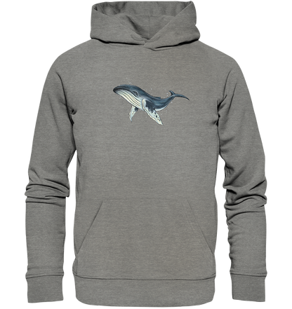 Tiefsee Ozean-Riese Buckelwal - Organic Hoodie