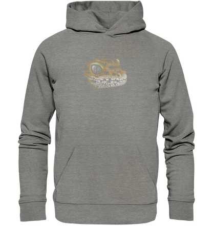 Leopard Gecko Skizze Kritzelkunst - Organic Hoodie