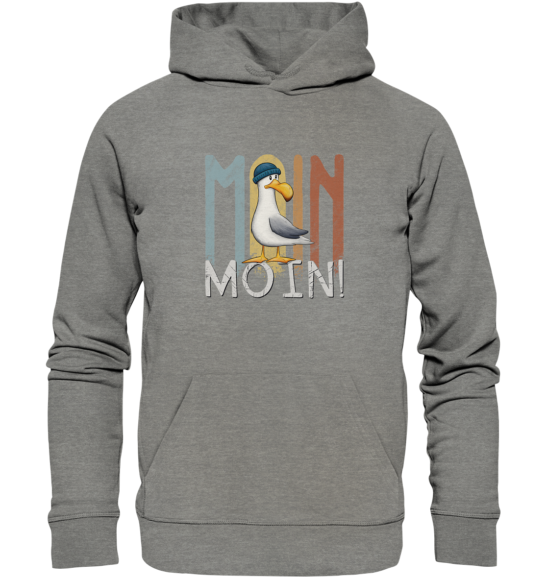 Moin Moin norddeutsche Möwe - Organic Hoodie