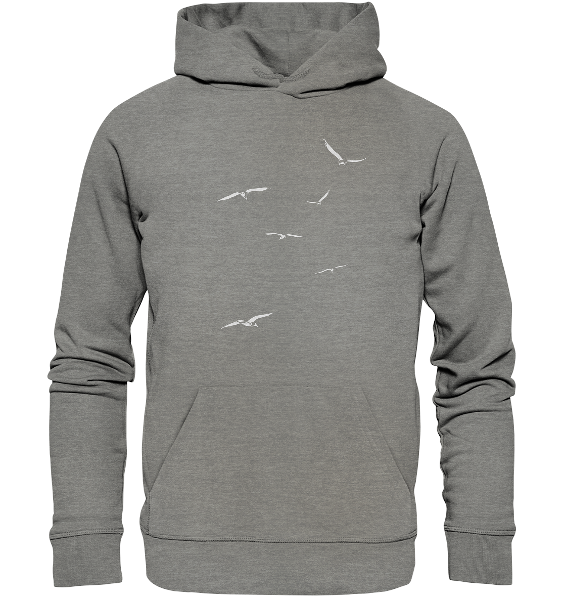Vogelschwarm – Traum vom Fliegen - Organic Hoodie