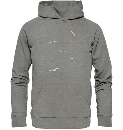 Vogelschwarm – Traum vom Fliegen - Organic Hoodie