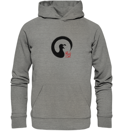 Moin kreischende japanische Enso Möwe - Organic Hoodie