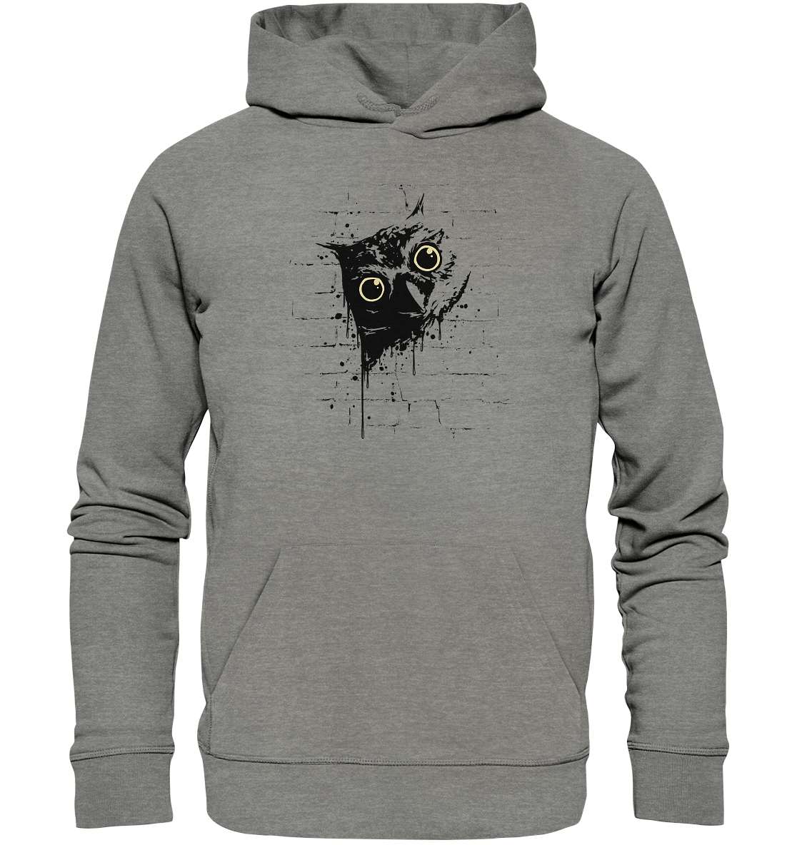 Lässige Street Art Eule - Organic Hoodie