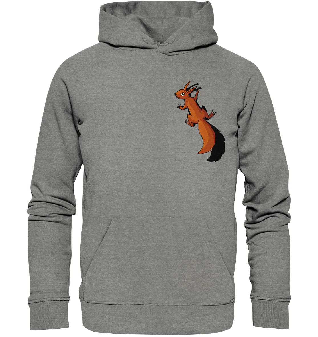 Süßes Eichhörnchen klettert - Organic Hoodie