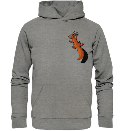 Süßes Eichhörnchen klettert - Organic Hoodie