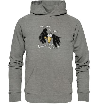 I’m Fine Rabe | Alles Gut Krähe - Organic Hoodie
