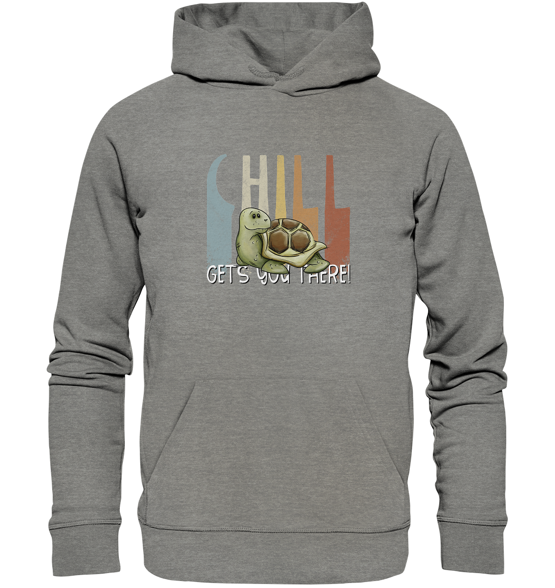 Gechillt gemütliche Schildkröte - Organic Hoodie