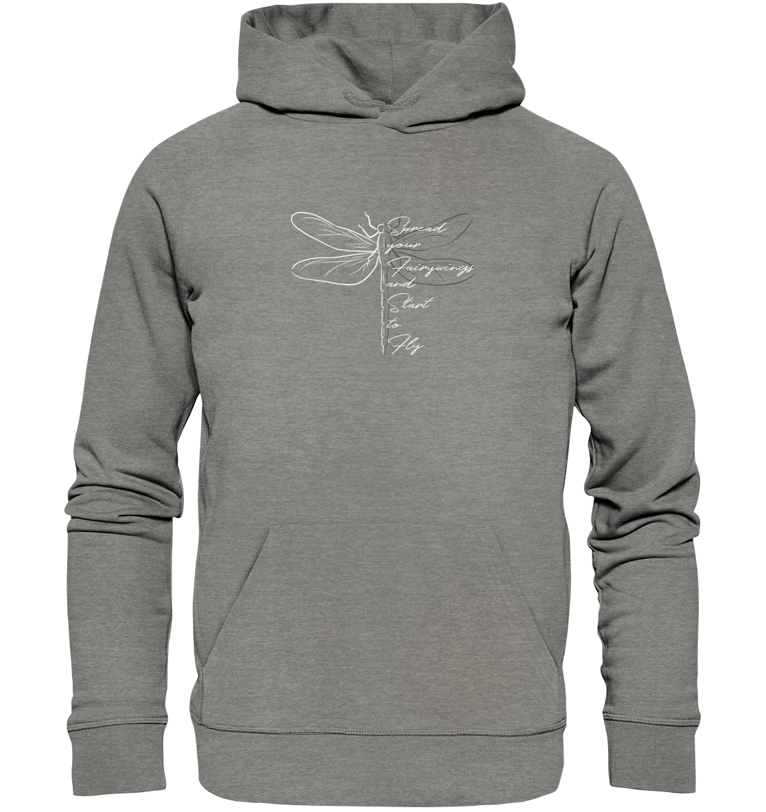 Breite die Flügel aus und flieg los | Libelle - Organic Hoodie