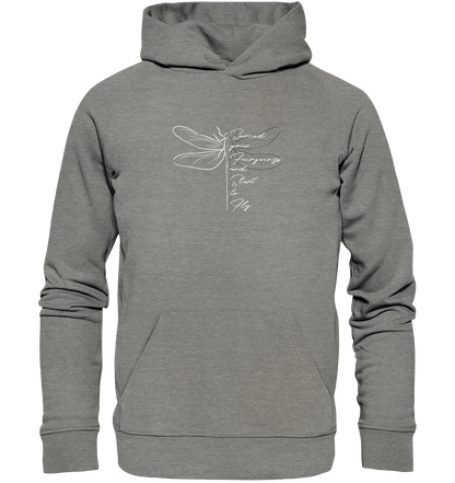 Breite die Flügel aus und flieg los | Libelle - Organic Hoodie