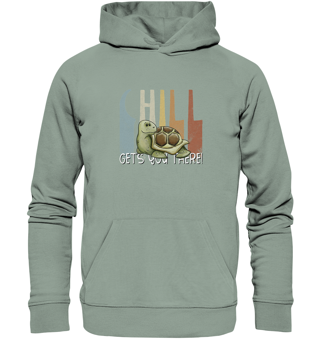 Gechillt gemütliche Schildkröte - Organic Hoodie
