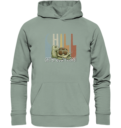 Gechillt gemütliche Schildkröte - Organic Hoodie