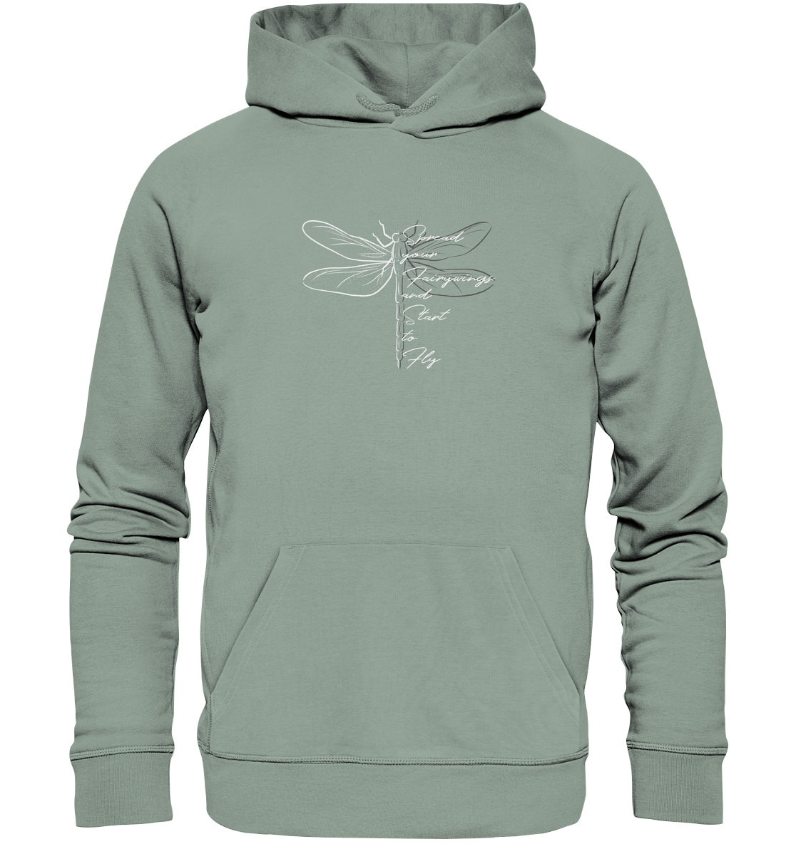Breite die Flügel aus und flieg los | Libelle - Organic Hoodie