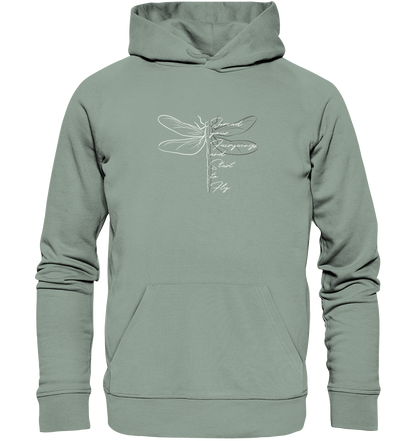 Breite die Flügel aus und flieg los | Libelle - Organic Hoodie